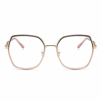 Oliver Lila Geometrische Brille