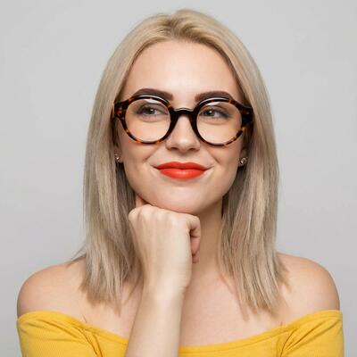Polly Lunettes Rondes Écaille