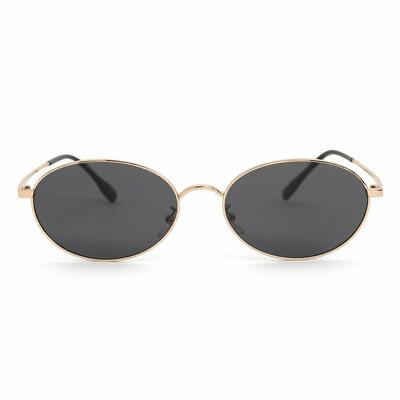 Anthony Gold Oval Sunglasses