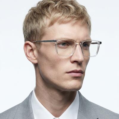 Lytton Clear Rectangle Glasses