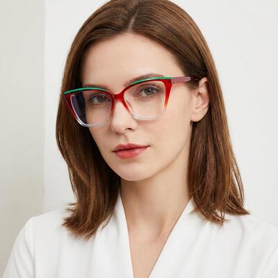 Gill Lunettes Cat Eye Rouges