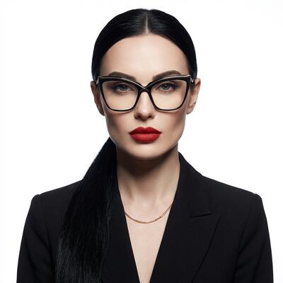 Lauretta Lunettes Cat Eye Noires