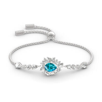 Jeulia "Love is in the Air" Sterling Silver Bolo Bracelet