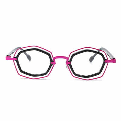Rone Black Geometric Glasses