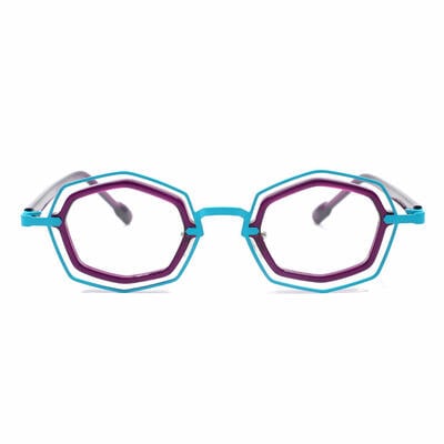 Rone Purple Geometric Glasses