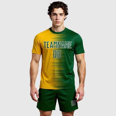 Custom Soccer Jersey – Gradient Line Sublimation: Breathable for Intense Matches