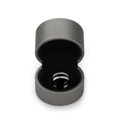 Jeulia Classic Silver Grey Ring Box