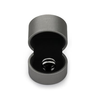 Jeulia Classic Silver Grey Ring Box