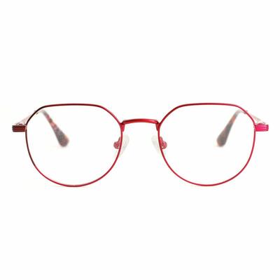 Lawson Red Round Glasses