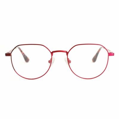 Lawson Red Round Glasses