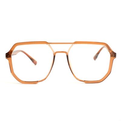 Carter Orange Pilot Brille