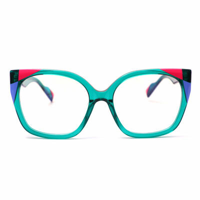 Saroya Lunettes Cat Eye Vertes