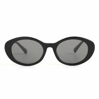 Price Black Oval Sunglasses