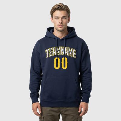 トレーナー フード付き パーカー フーディー ネイビー チーム名 番号 ロゴ入り 男女兼用 カスタマイズ オリジナル