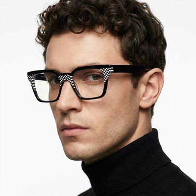 Henley Black Square Glasses