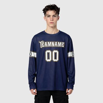 Custom Navy Baltimore-Inspired Fan T-Shirt with Personalized Name & Number