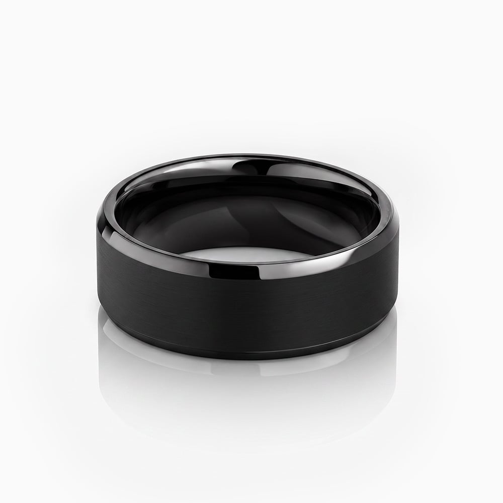 "The Silent Keeper" 8mm Tungsten Carbide Men's Wedding Ring