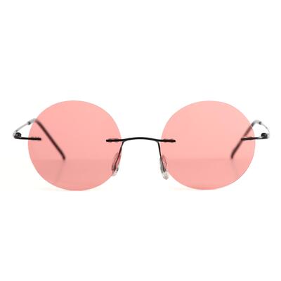 Owen Schwarze Runde Sonnenbrille