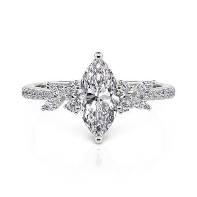 Jeulia “Glacier Aurora” Cluster Marquise Cut Engagement Ring