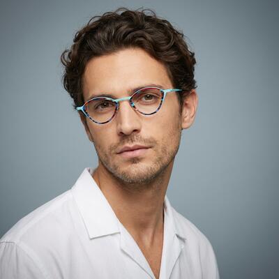 Bryan Blue Cat Eye Glasses