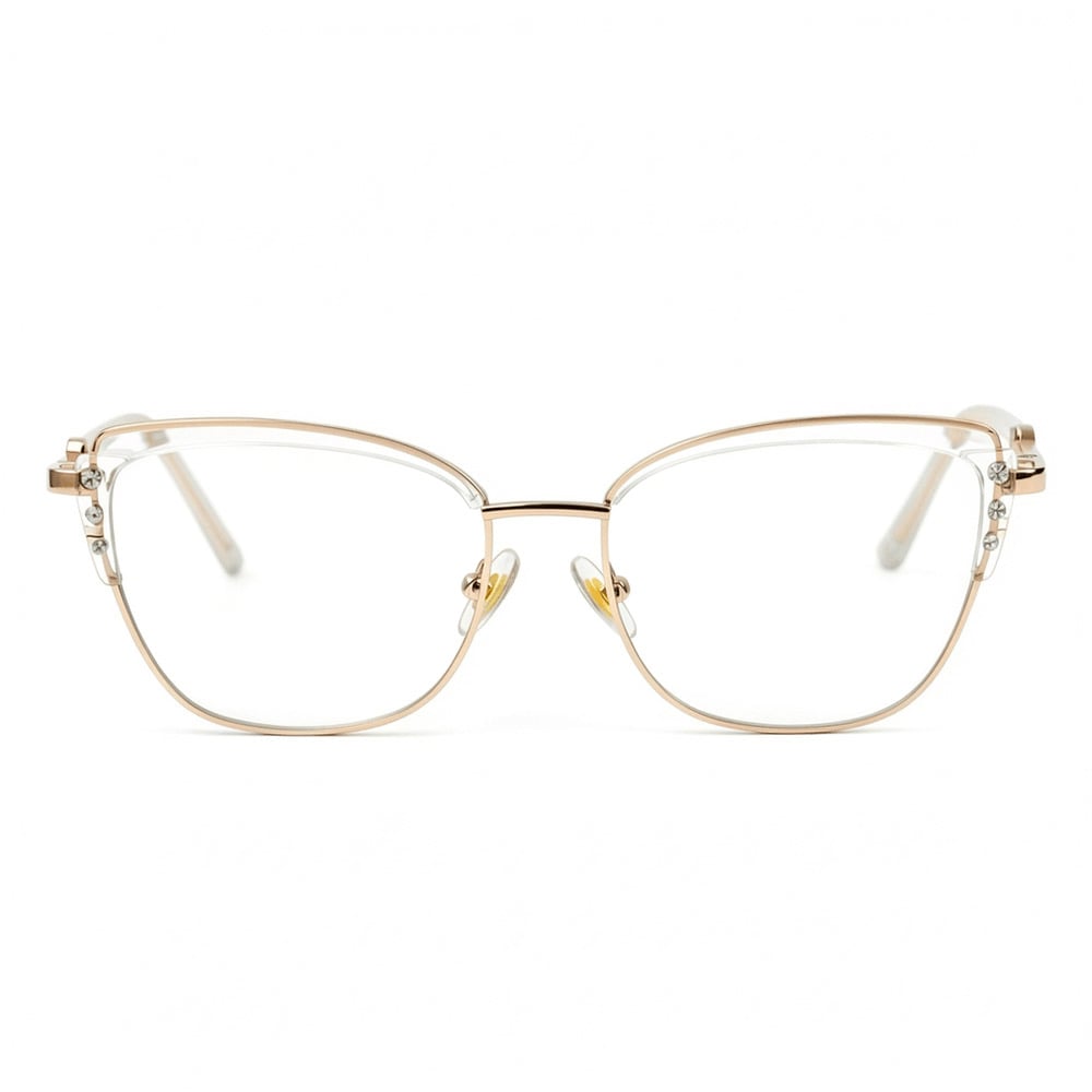 Britney Clear Cat Eye Glasses
