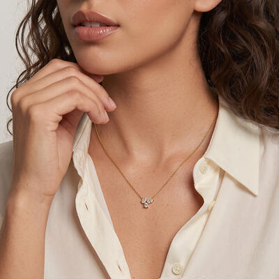 "Only Us" Triple Cluster Necklace