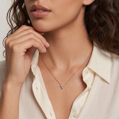 "Only Us" Triple Cluster Necklace