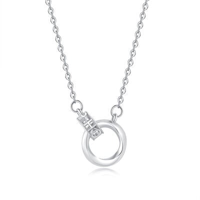 Jeulia "Moment" Personalized Sterling Silver Necklace
