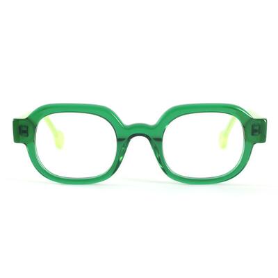 Nell Grüne Quadratische Brille