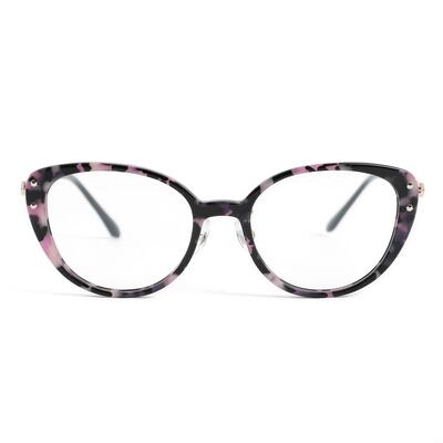 Clark Gemusterte Cat Eye Brille