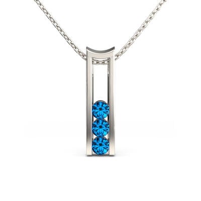 Jeulia Modern Design Sterling Silver Pendant Necklace