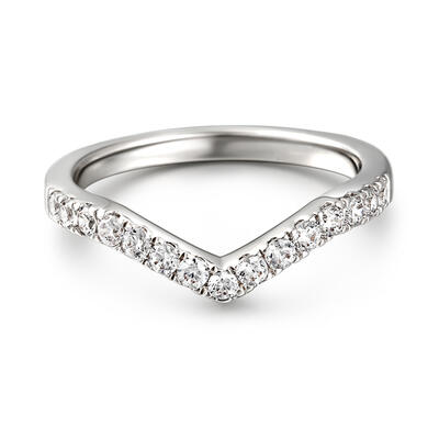 Jeulia "Limitless Love" Sterling Silver Women's Band