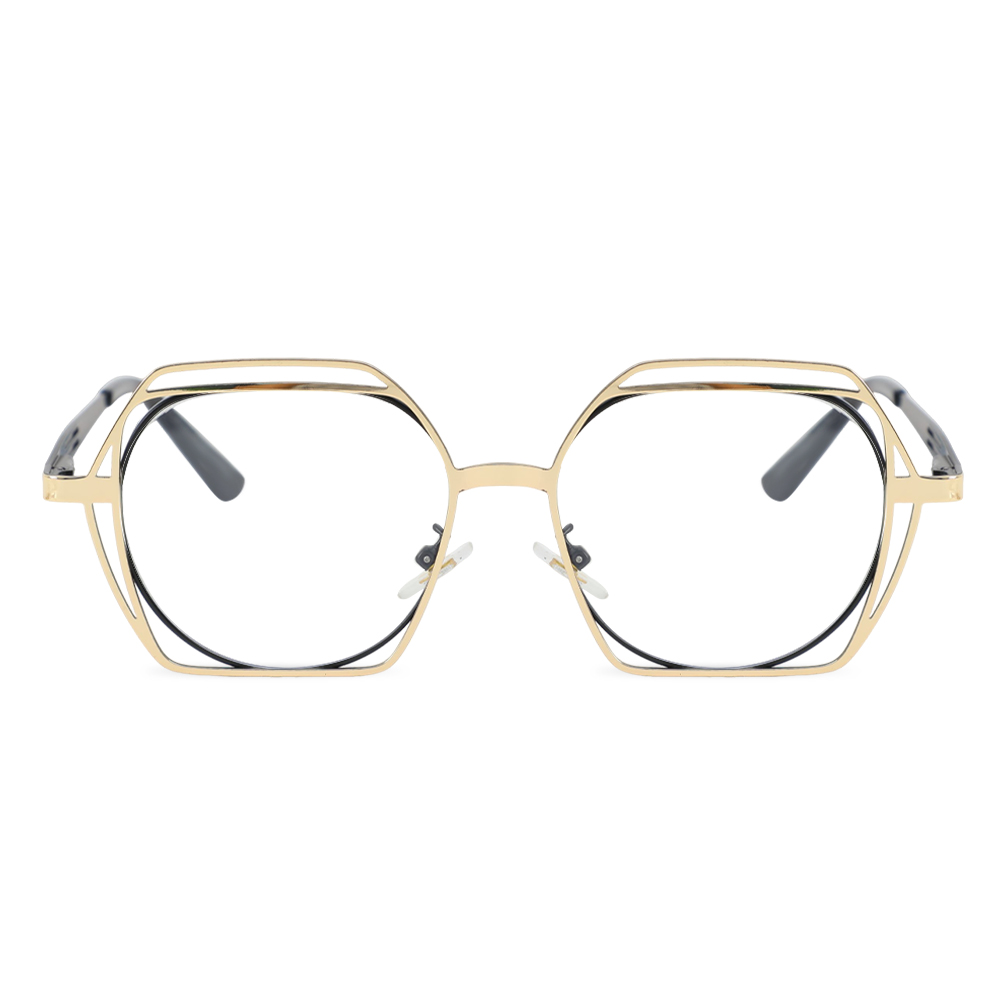 Drake Gold Geometric Glasses