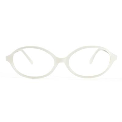 Gustavie Lunettes Ovales Blanches