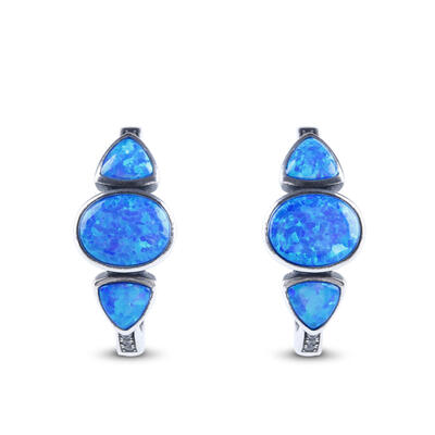 Jeulia Fall in Love with the Ocean Opal Earrings