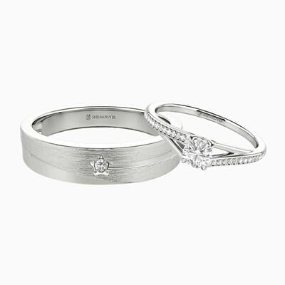 "A Language of Stars" Couple‘s Ring Set