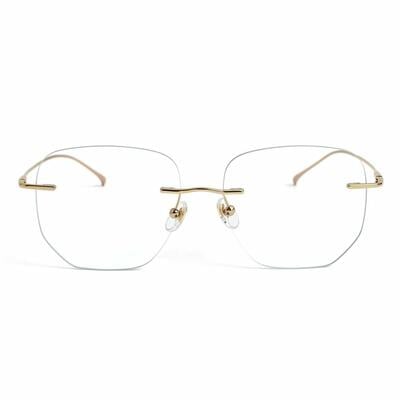Riley Gold Geometric Glasses