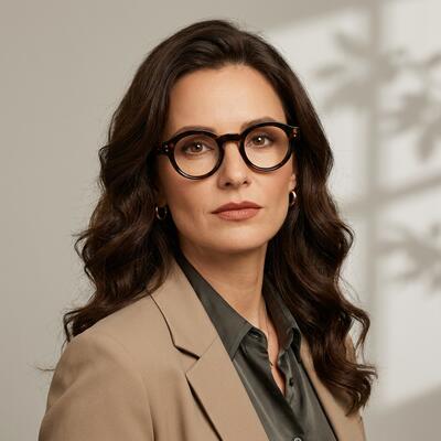Olivia Lunettes Rondes Écaille