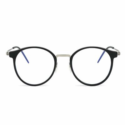 Clementine Black Round Glasses