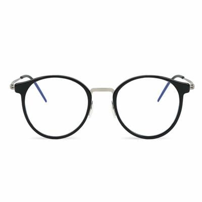 Clementine Black Round Glasses
