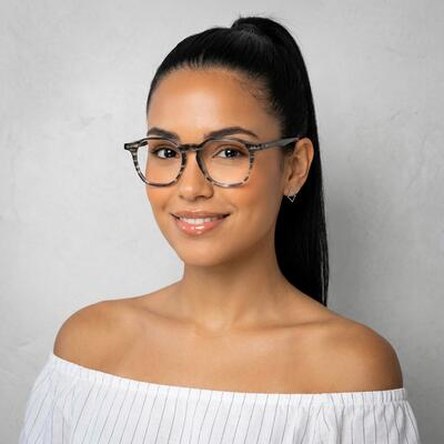 Evelyn Graue Quadratische Brille
