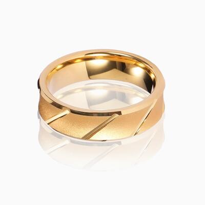 "The Hollow & the Whole" 6mm Tungsten Carbide Men's Wedding Ring