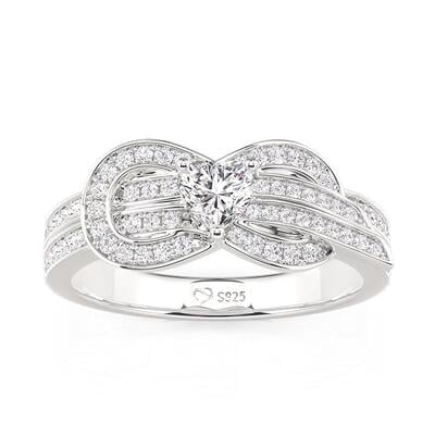 Jeulia Classic Infinity Heart Engagement Ring