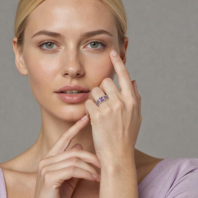 "Make a Vow" Radiant Cut Bridal Set