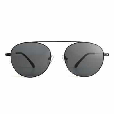 Haley Black Aviator Sunglasses