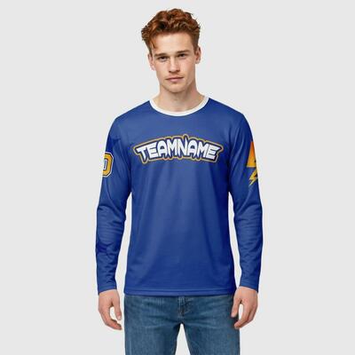 Custom Royal T-shirt-Los Angeles-Inspired Fan Tee with Personalized Name & Number