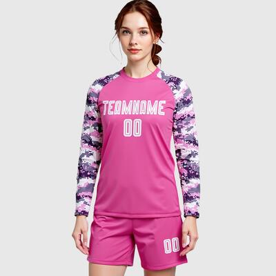 Long Sleeve Soccer Stretch Jersey - Elastic Material, Freely Stretching, Number Customization