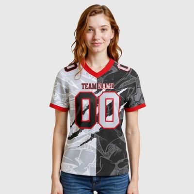 Custom Scratch Football Jersey Mesh Authentic Gradient Fashion