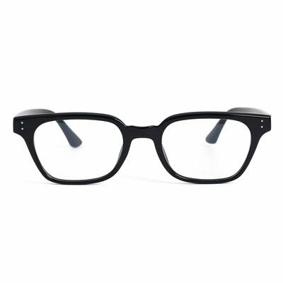 Hailey Black Rectangle Glasses
