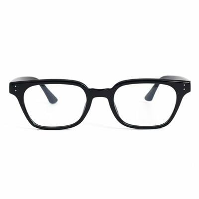 Hailey Black Rectangle Glasses